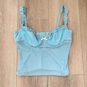 Light Blue Sheer I.AM.GIA tank top!
